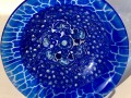 Blue Plate Special No. 3   Fused Glass with Handmade Murrini